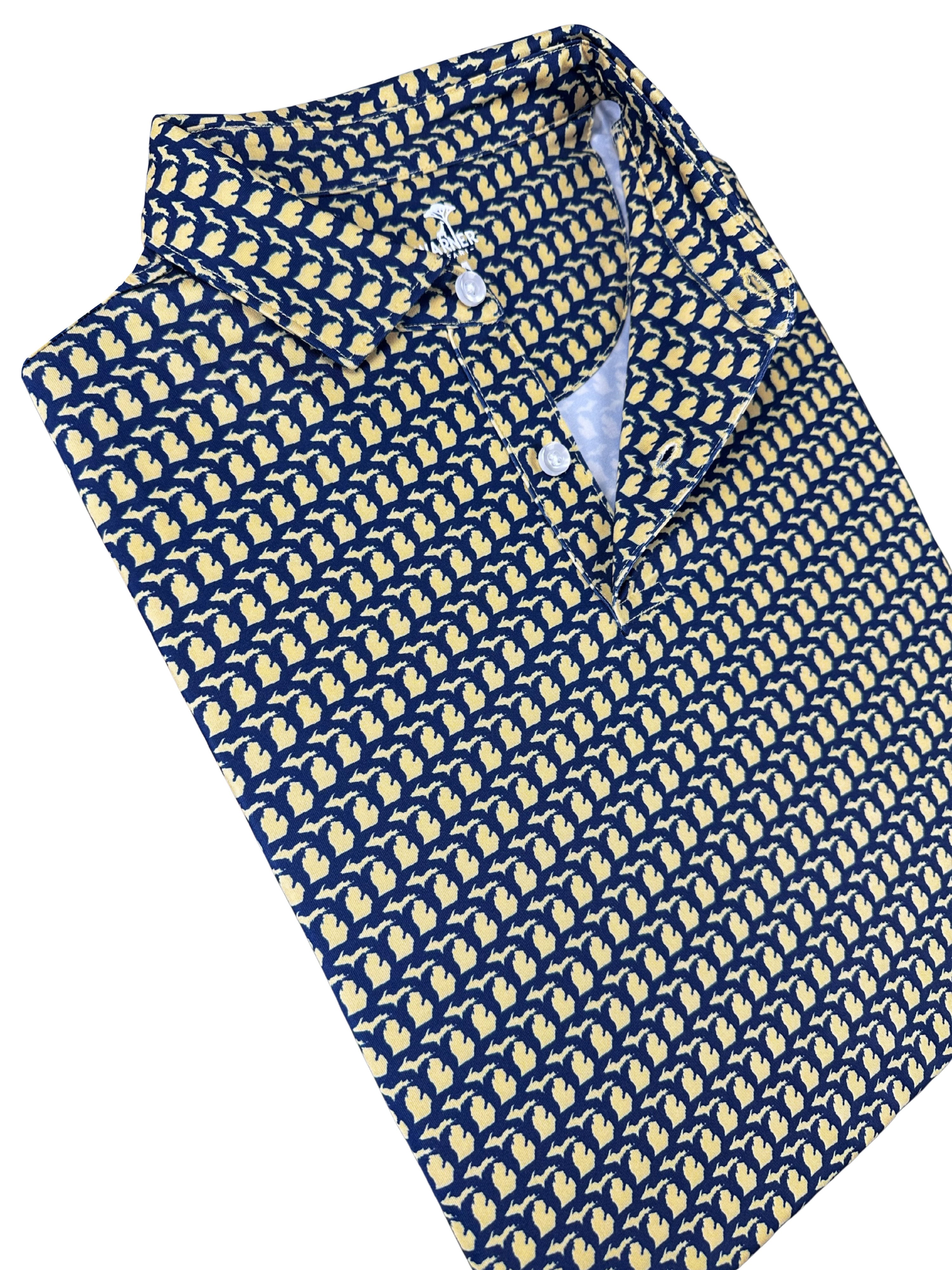 Michigan Blue Print Polo